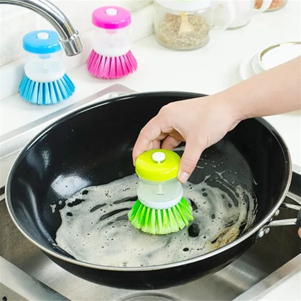 Kitchen Liquid Dish Washing Brush