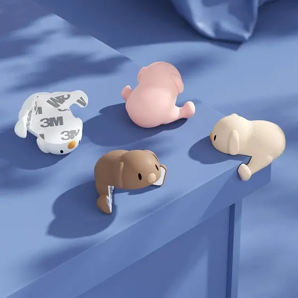 4 Piece Cartoon Pattern Silicone Corner Protection