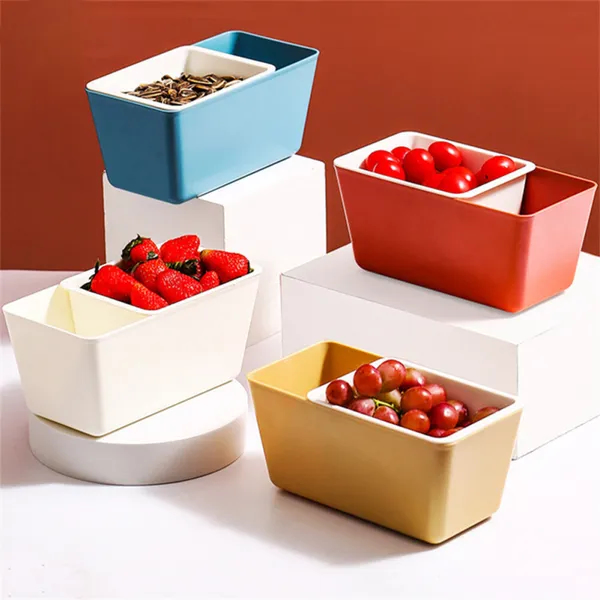 Double Layer Plastic Fruit Basket