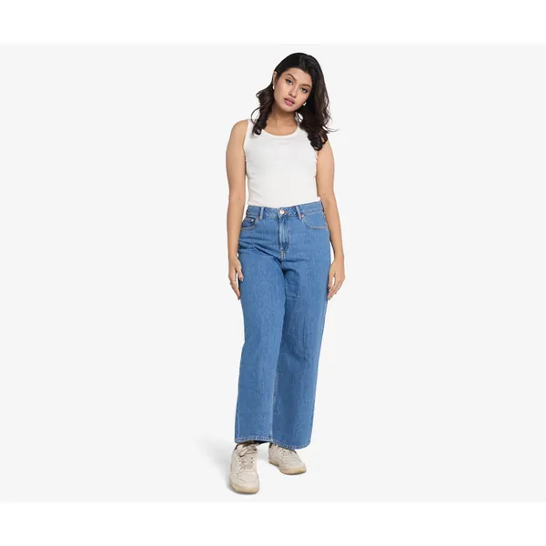 TWILLS Kris Wide Leg Light Blue Jeans