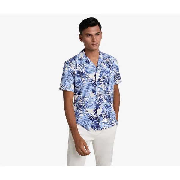 Nautical Leafwave Cuban Shirt