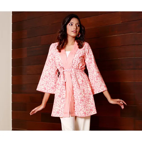 MAHAL Tangerine Tango Statement Kimono